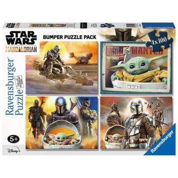 Puzzle 4x100 Bumper Pack: The Mandalorian