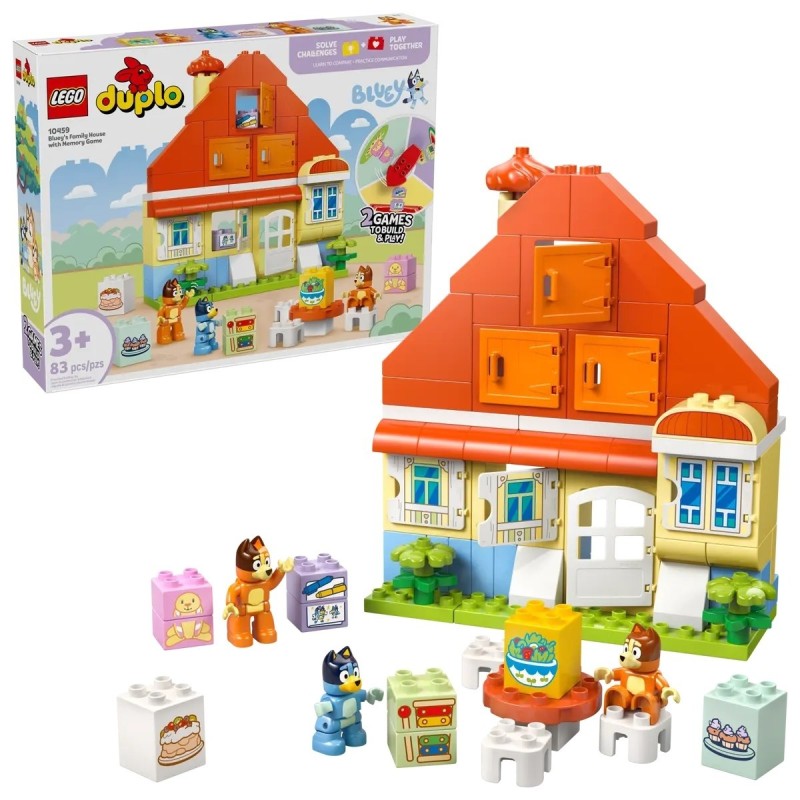Casa Familiar de Bluey con Juego de Memoria
