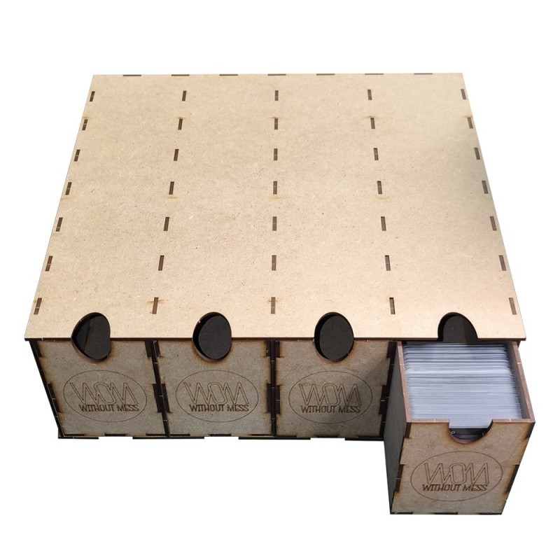 Accesorios WOM: Caja con Cajones para Cartas (Horizontal)