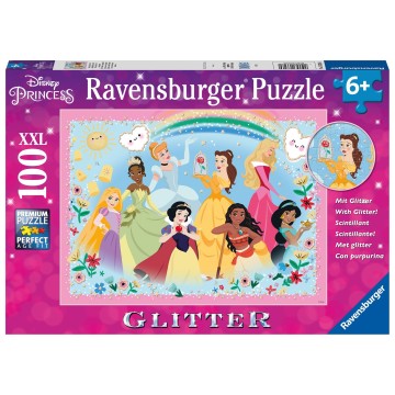 Puzzle 100 pz. XXL: Disney Princess - Glitter