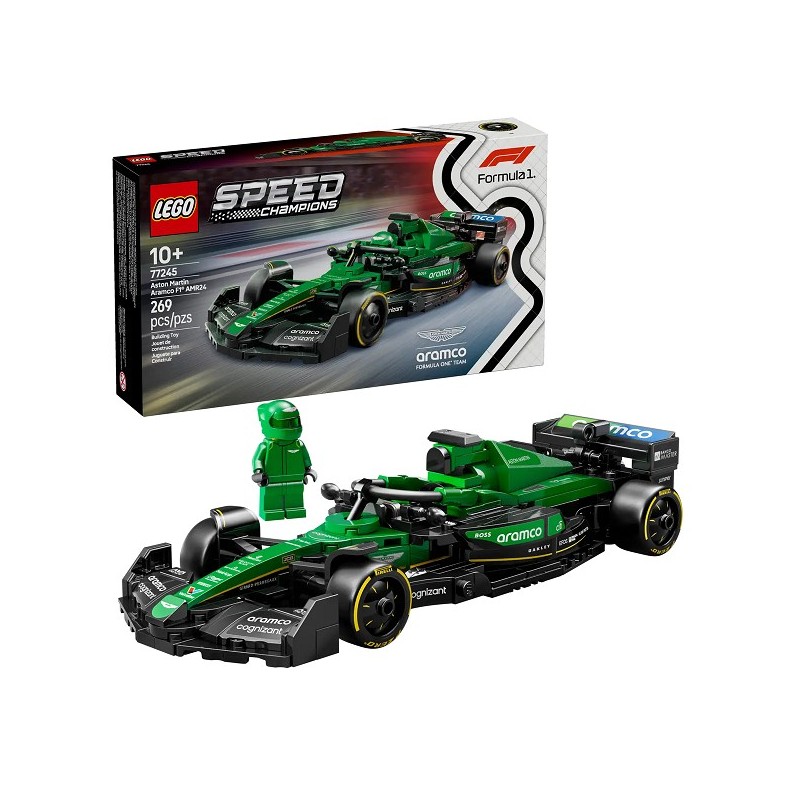 LEGO-77245 Coche de Carreras Aston Martin Aramco F1 AMR24