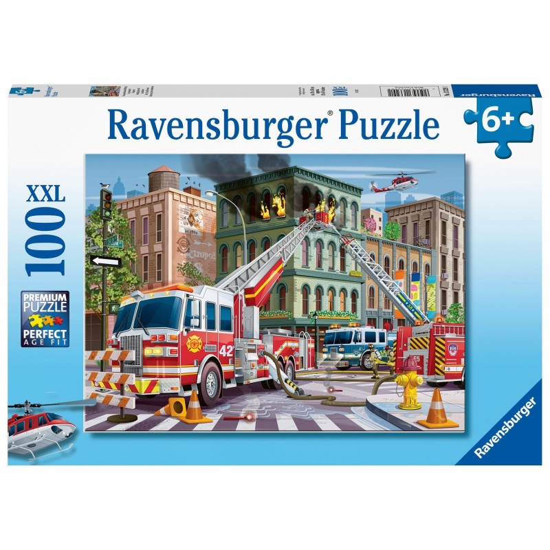Puzzle 100 pz. XXL: Rescate por los bomberos