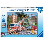 Puzzle 100 pz. XXL: Rescate por los bomberos
