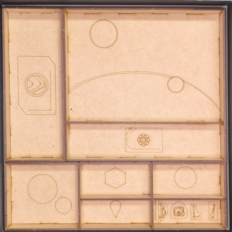 Inserto Compatible con DUNE IMPERIUM Ó DUNE IMPERIUM "INSURRECCIÓN" (Base + Expansiones "El Auge de IX" e "Immortalidad")