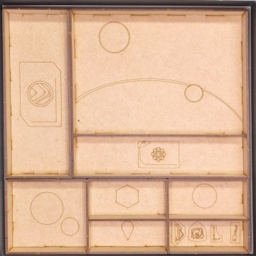 Inserto Compatible con DUNE IMPERIUM Ó DUNE IMPERIUM "INSURRECCIÓN" (Base + Expansiones "El Auge de IX" e "Immortalidad")