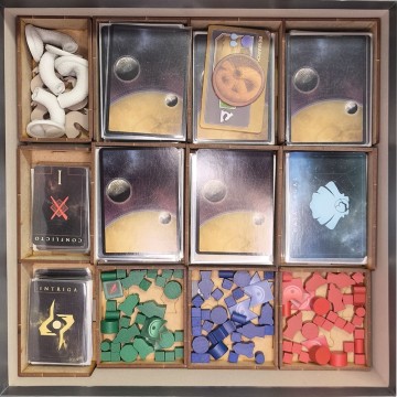 Inserto Compatible con DUNE IMPERIUM Ó DUNE IMPERIUM "INSURRECCIÓN" (Base + Expansiones "El Auge de IX" e "Immortalidad")