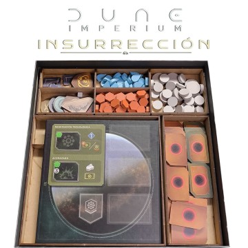 Inserto Compatible con DUNE IMPERIUM Ó DUNE IMPERIUM "INSURRECCIÓN" (Base + Expansiones "El Auge de IX" e "Immortalidad")