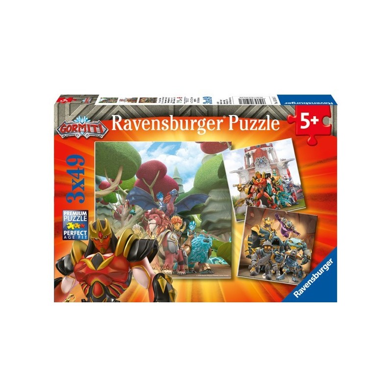 Puzzle 3 X 49 Pz: Gormiti