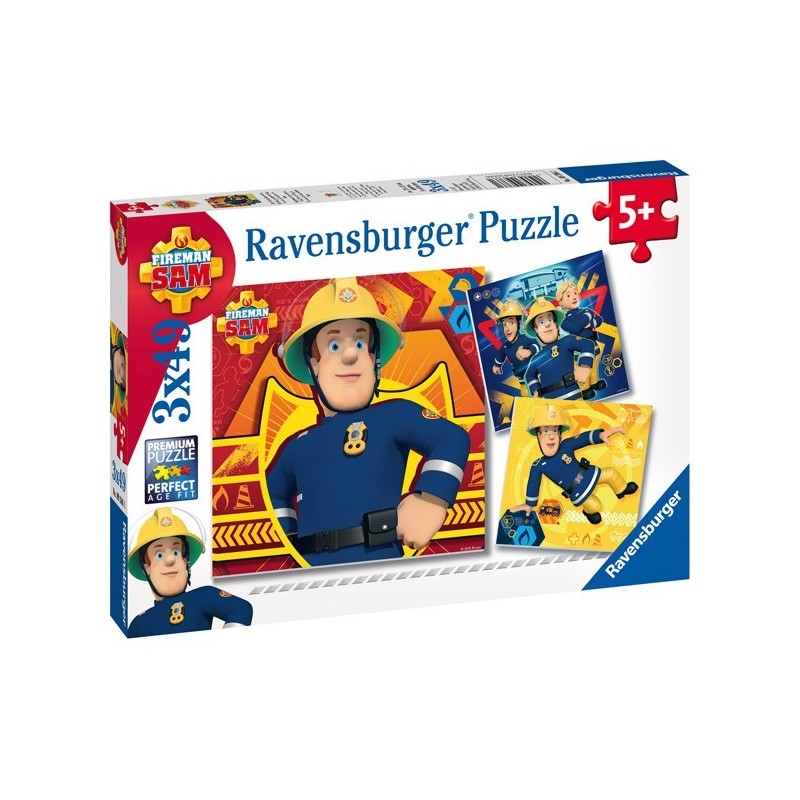 Puzzle 3 X 49 Pz: Sam El Bombero