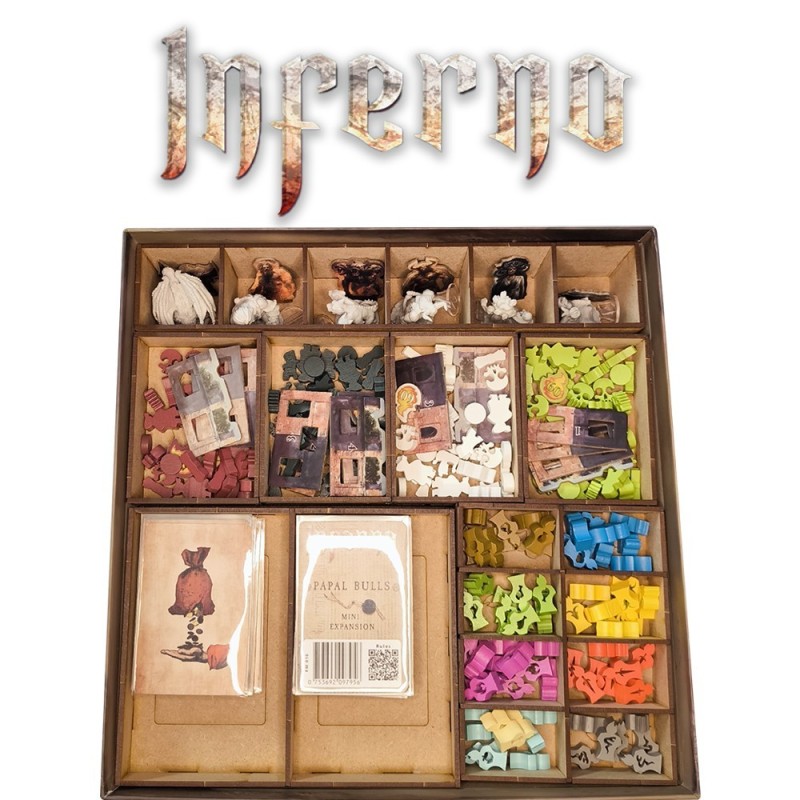 Inserto Compatible con INFERNO (Base + Mini Exp. Papal Bulls + Set de Miniaturas)