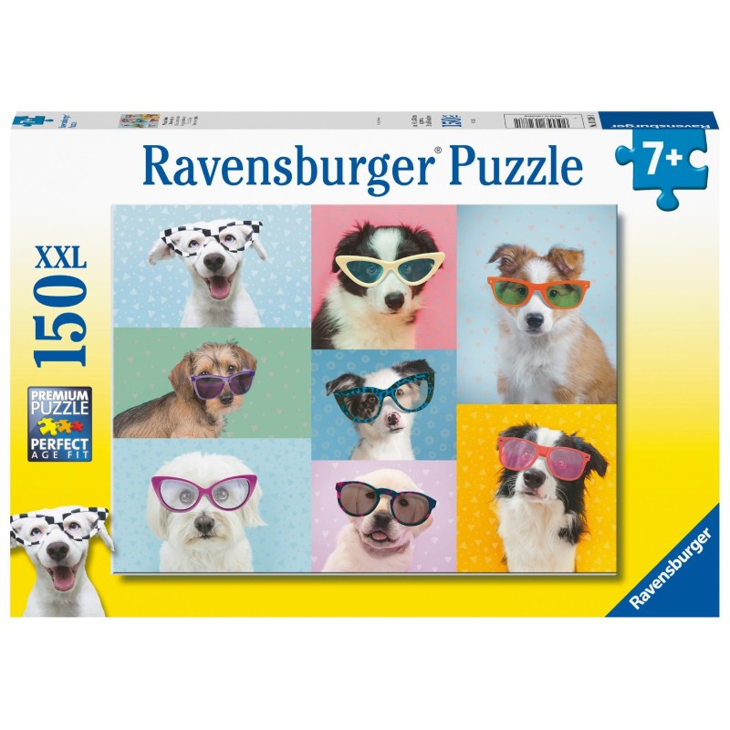 Puzzle 150 pz. XXL: Perros con gafas