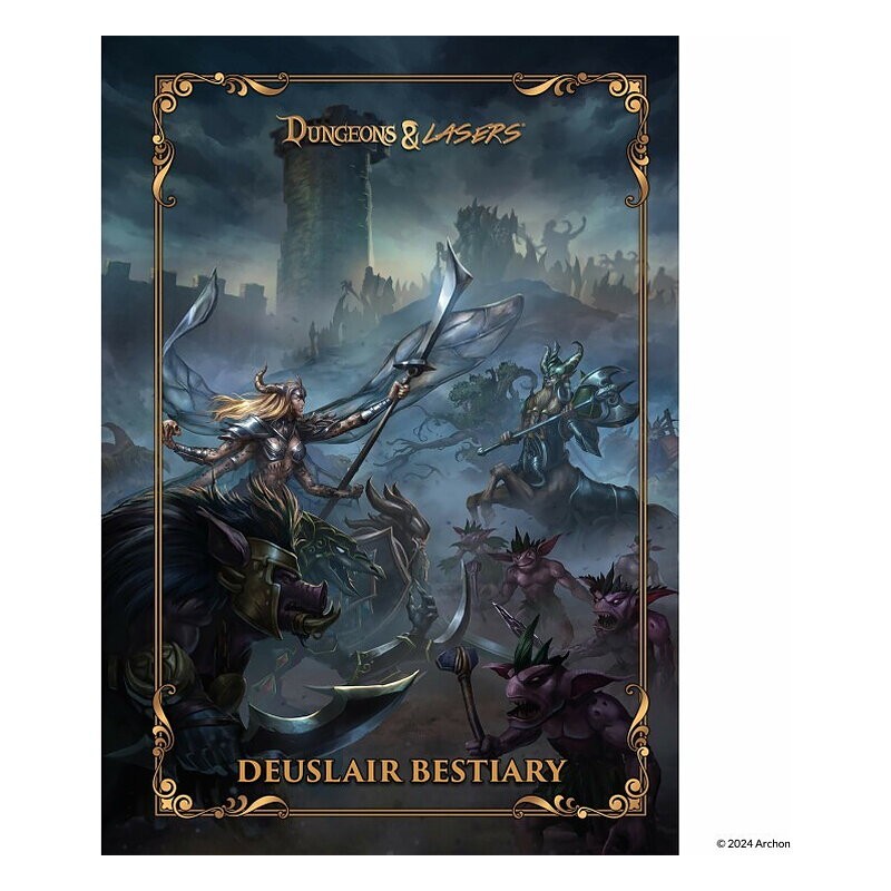 The World of Deuslair: Bestiary Book - Dungeons & Lasers (Inglés)