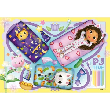 Puzzle 2 x 12 pz: Gabby's Dollhouse