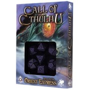 Horror on Orient Express Schwarz&Purple Dice Set - Call of Cthulhu
