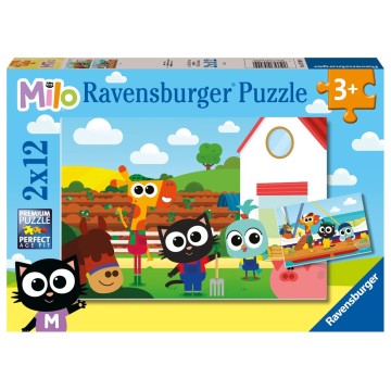 Puzzle 2 x 12 pz: Milo