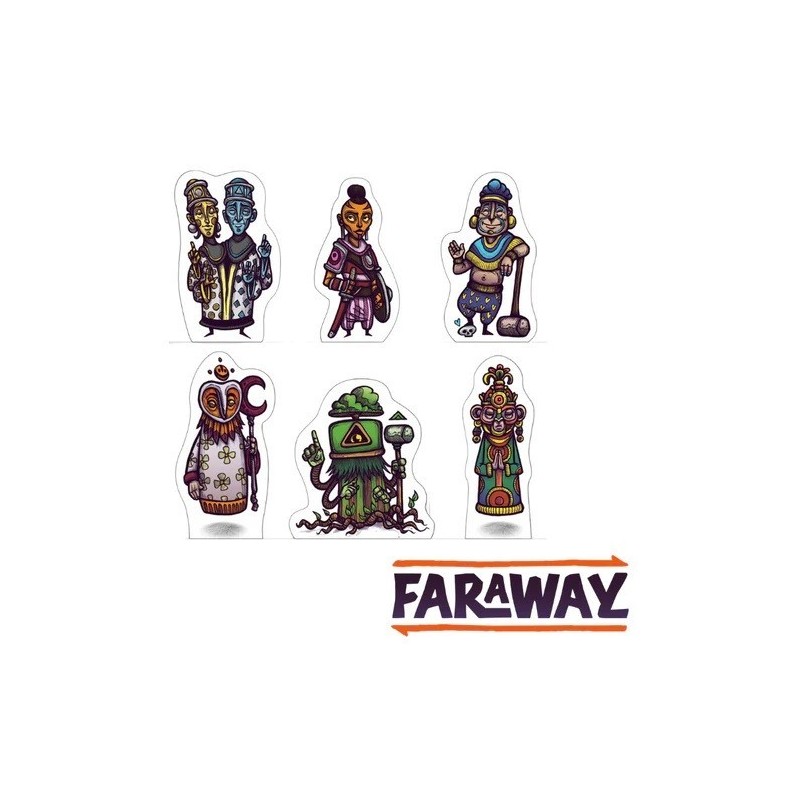 Meeples de madera - Faraway
