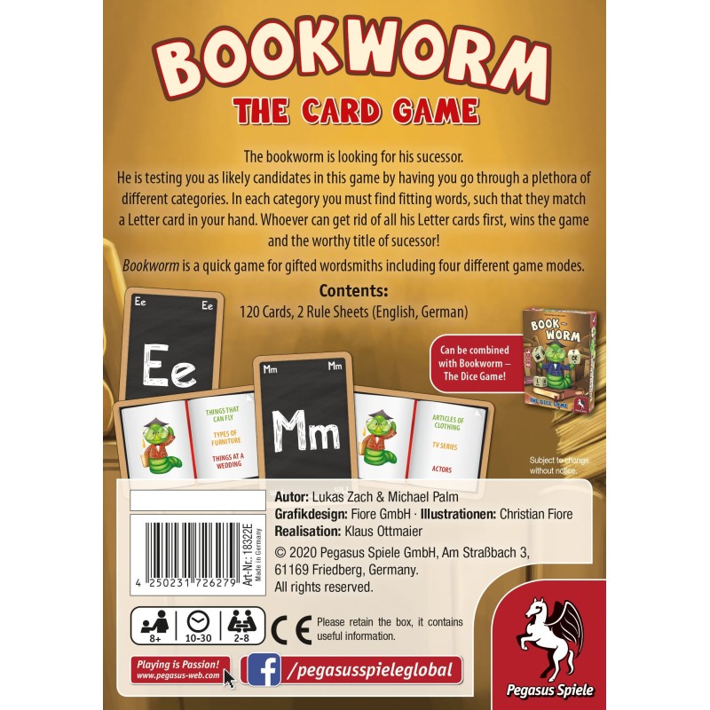 Bookworm - Card Game (Inglés)