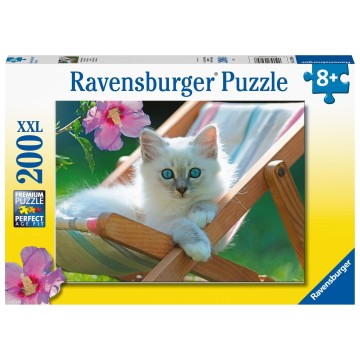 Puzzle 200 pz. XXL: Gatito blanco