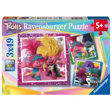 Puzzle 3x49 pz: Trolls 3