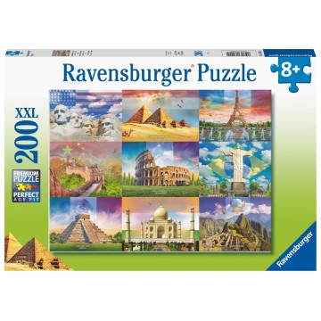 Puzzle 200 pz. XXL: Monumentos del mundo