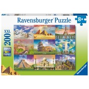 Puzzle 200 pz. XXL: Monumentos del mundo