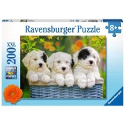Puzzle 200 pz. XXL: Tres amables cachorros