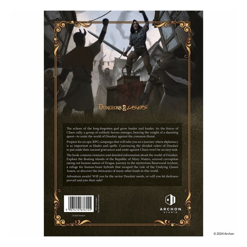 The World of Deuslair: Rpg Campaign - Dungeons & Lasers (Inglés)