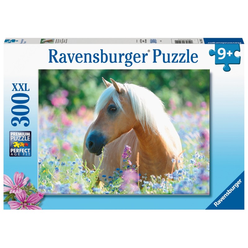 Puzzle 300 pz. XXL: Caballo entre las flores
