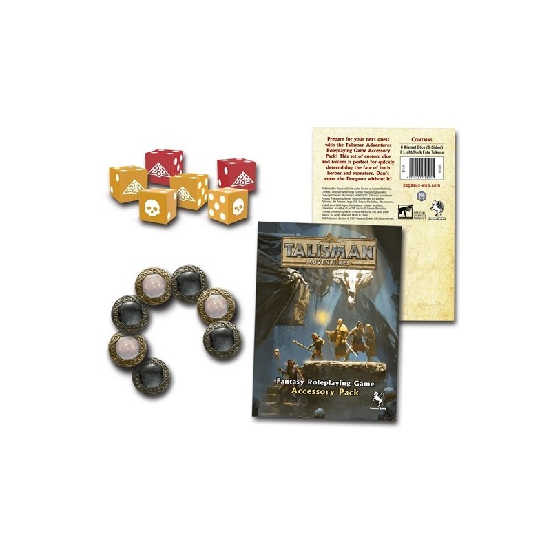 Dice and Tokens - Accessory Pack - Talisman Adventures (Inglés)