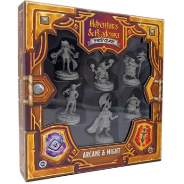 First Class: Arcane & Might Miniatures - Adventures & Academia (Inglés)