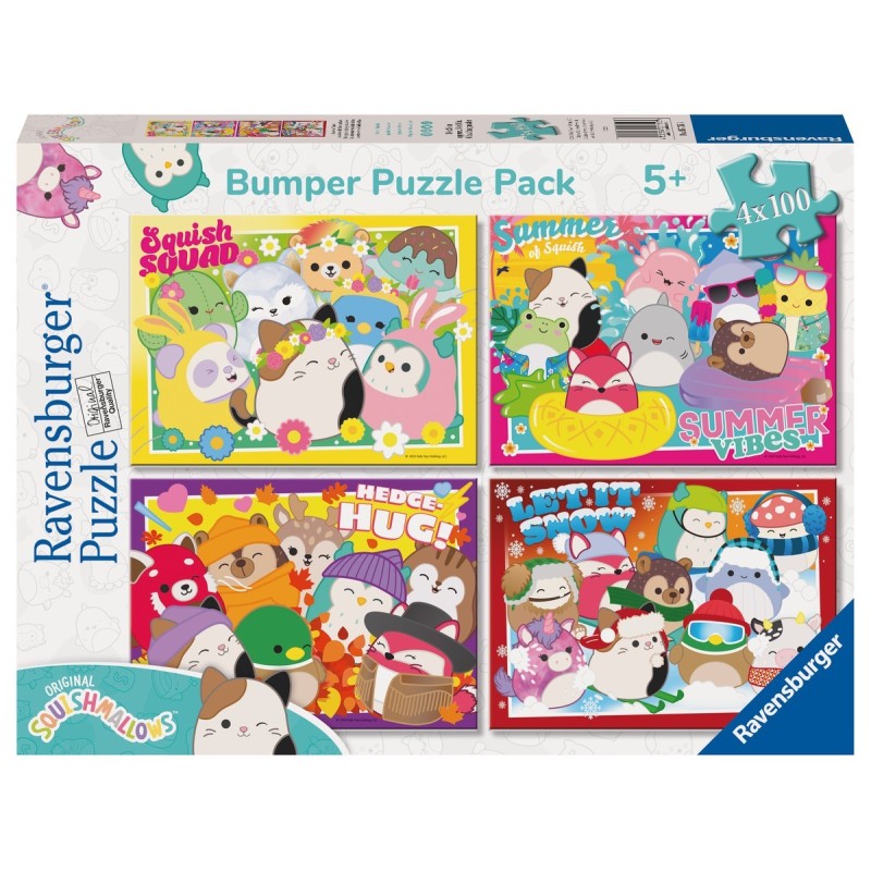 Puzzle 4x100 Bumper Pack: Squishmallows