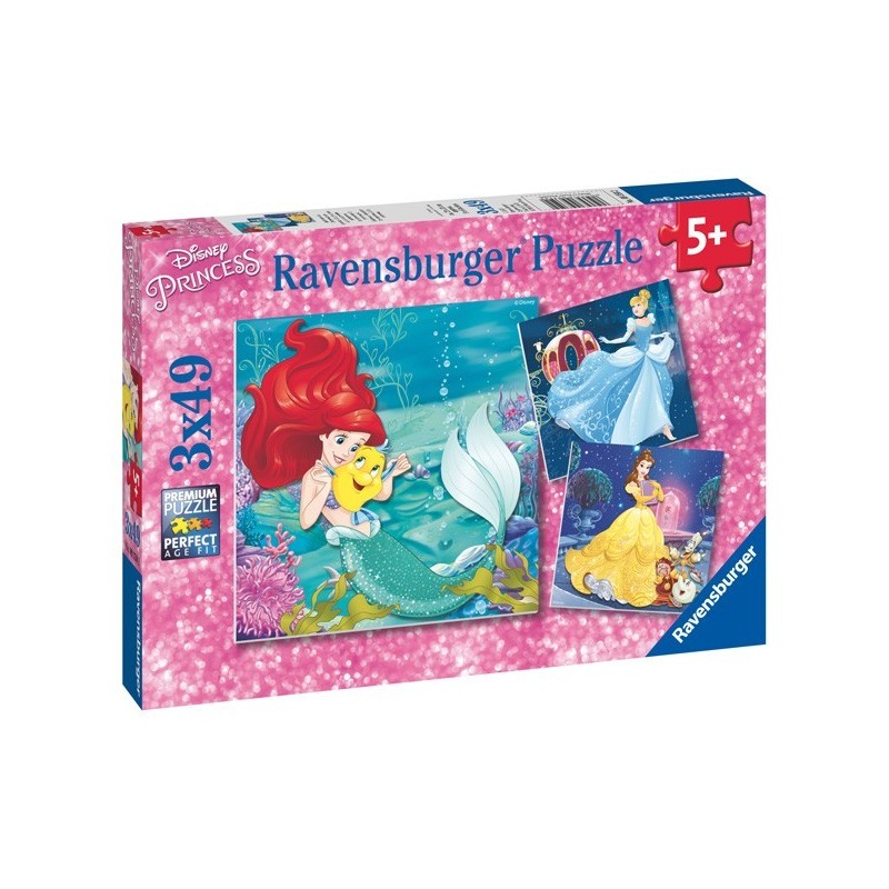 Puzzle 3 X 49 Pz: Princesas Disney B