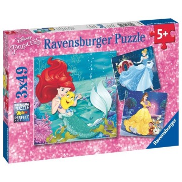 Puzzle 3 X 49 Pz: Princesas Disney B
