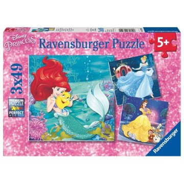 Puzzle 3 X 49 Pz: Princesas Disney B