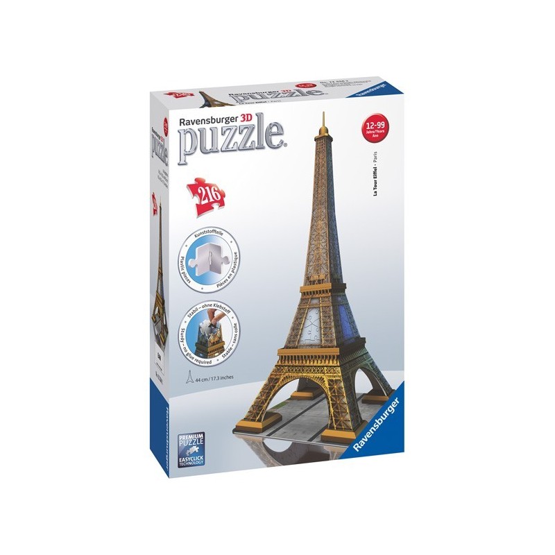 Puzzle 3D - Serie Media: Tour Eiffel