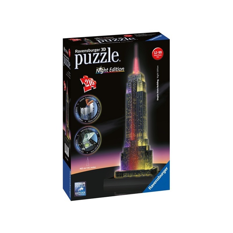 Puzzle 3D - Serie Especial: Empire State Building Night Edition