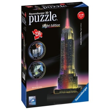 Puzzle 3D - Serie Especial: Empire State Building Night Edition