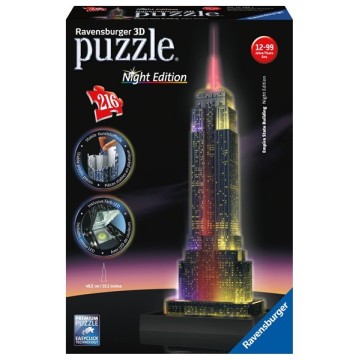 Puzzle 3D - Serie Especial: Empire State Building Night Edition