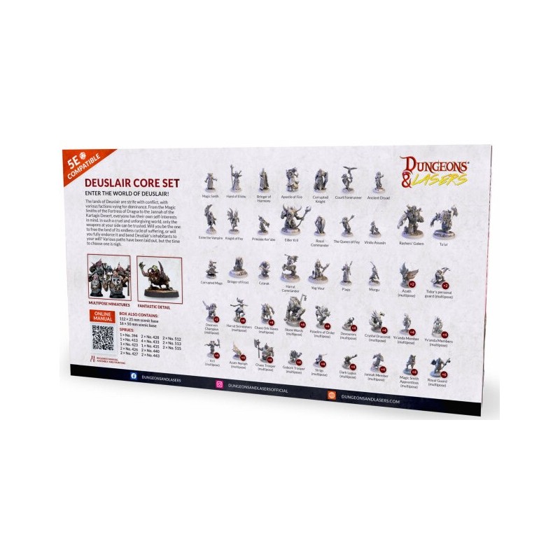 Deuslair Core Set - Dungeons & Lasers (Inglés)