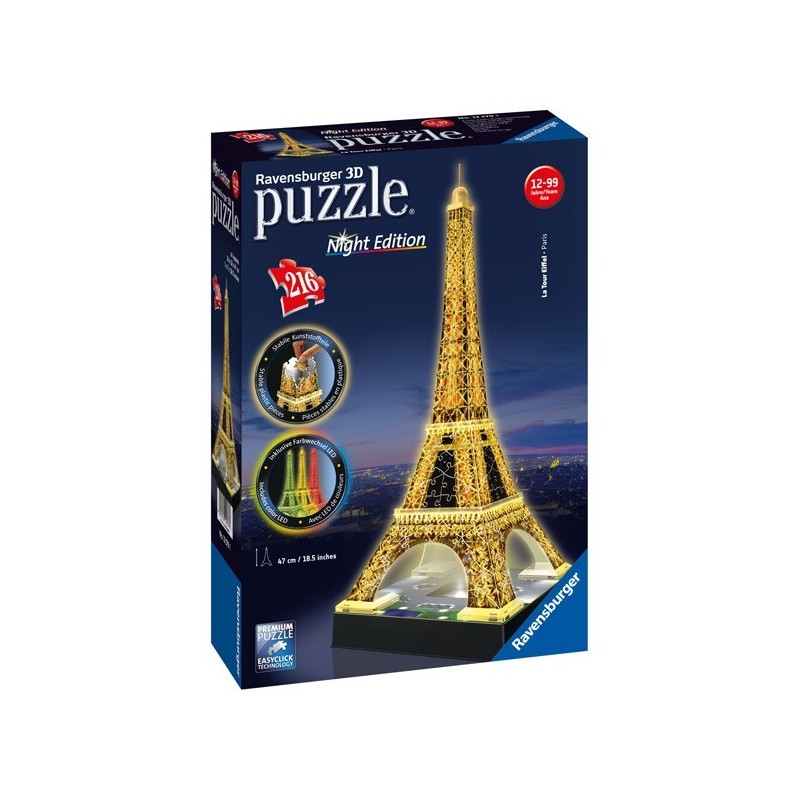 Puzzle 3D - Serie Especial: Tour Eiffel Night Edition