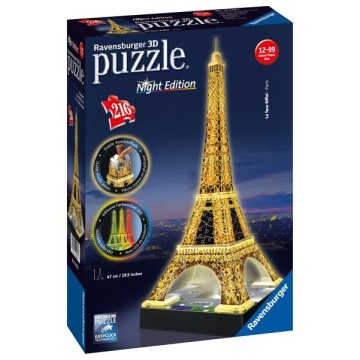 Puzzle 3D - Serie Especial: Tour Eiffel Night Edition