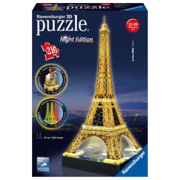 Puzzle 3D - Serie Especial: Tour Eiffel Night Edition