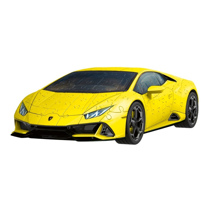 Puzzle 3D - Vehículos: Lamborghini Huracán EVO amarillo