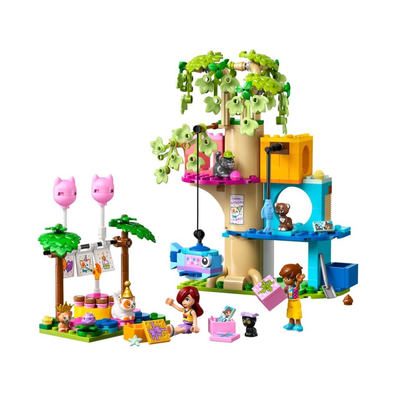 LEGO-42666 Fiesta de Cumpleaños y Casa del Árbol Felina