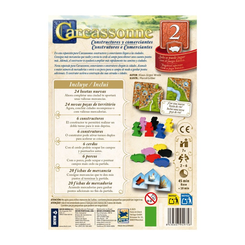 Carcassonne Exp. 2 - Constructores