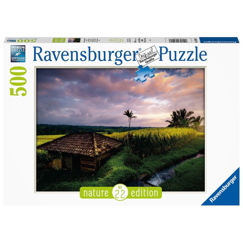 Puzzle 500 pz: Campos de arroz en Bali