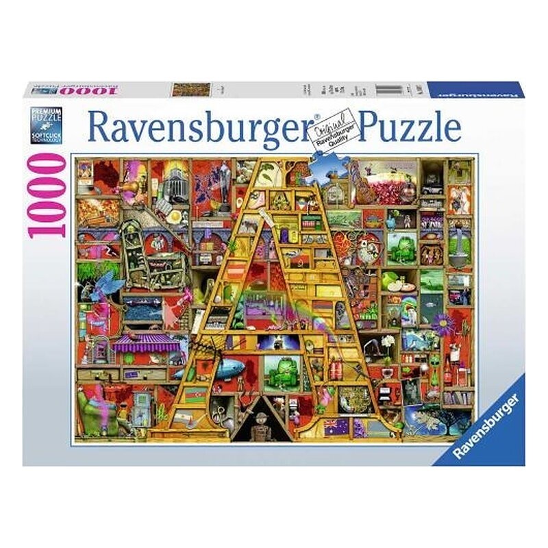 Puzzle 1000 pz - Illustrati: Awesome Alphabet A