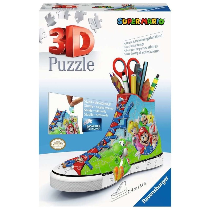 Puzzle 3D - Organizer: Sneaker - Super Mario