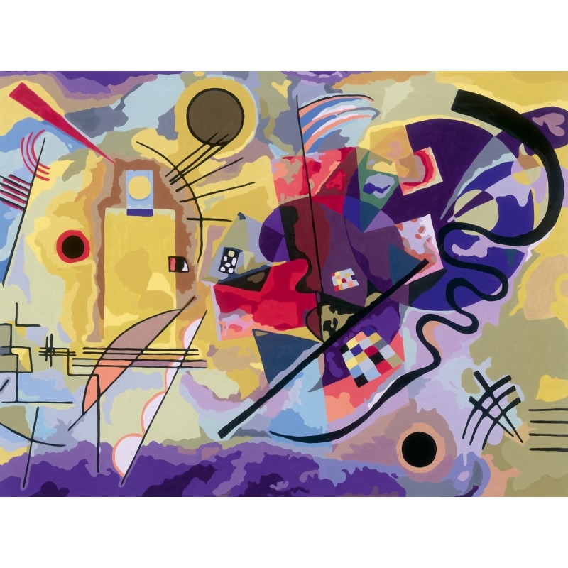 CreArt B - Kandinsky, Amarillo, rojo y azul