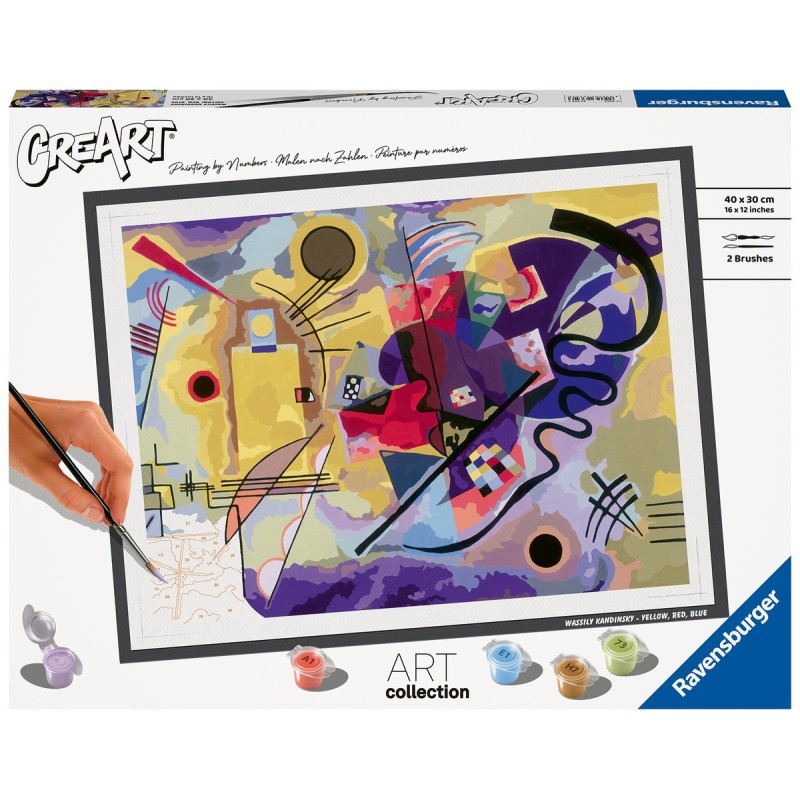 CreArt B - Kandinsky, Amarillo, rojo y azul